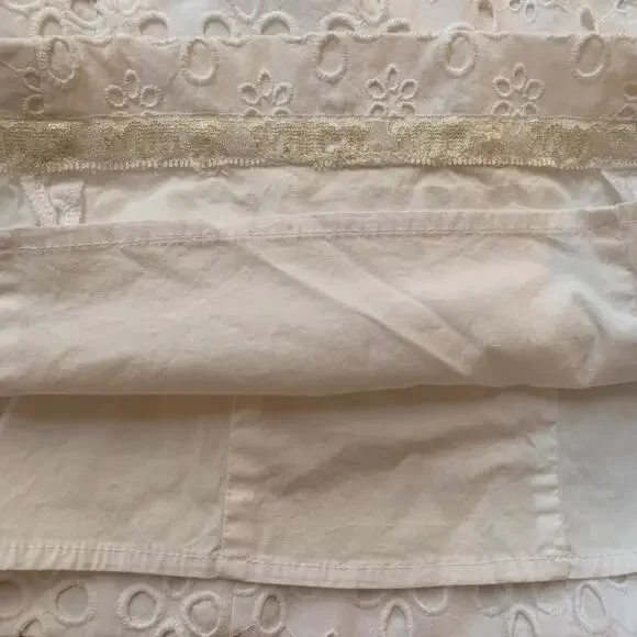 Lilly Pulitzer Railee Resort White Floral Cross Eyelet Shift Dress Size 0 - Picture 12 of 14